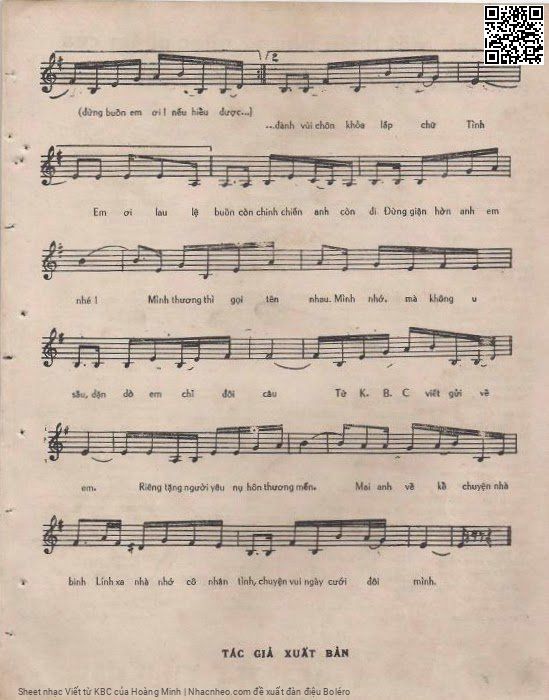Page 3 of Sheet music PDF Viết từ KBC - Hoàng Minh