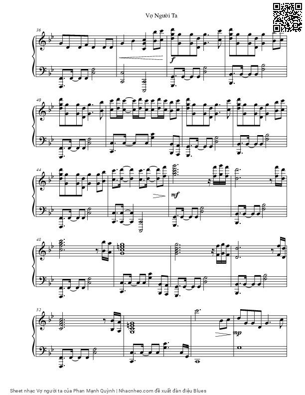 Page 3 of Sheet music PDF Vợ người ta - Phan Mạnh Quỳnh