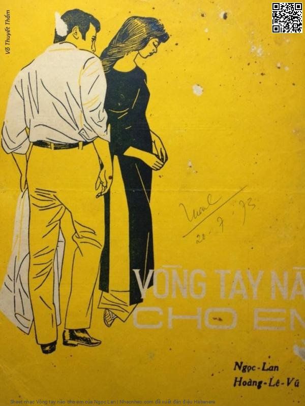 Page 1 of Sheet music PDF Vòng tay nào cho em - Ngọc Lan