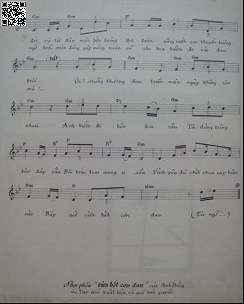 Page 3 of Sheet music PDF Vừa hết cơn đau - Anh Bằng