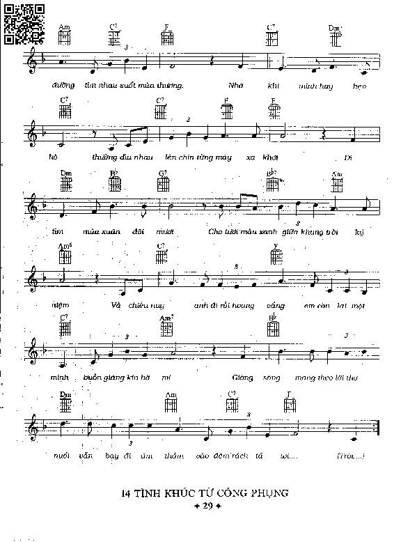 Page 2 of Sheet music PDF Vùng trời kỷ niệm - Từ Công Phụng