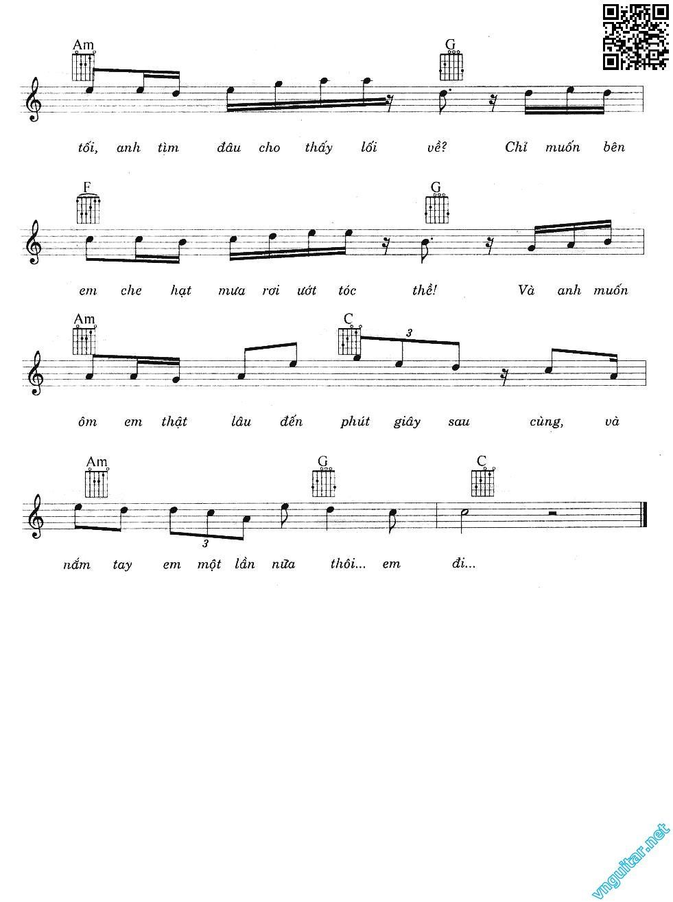 Page 3 of Sheet music PDF Xa muôn trùng mây - Nguyễn Văn Chung