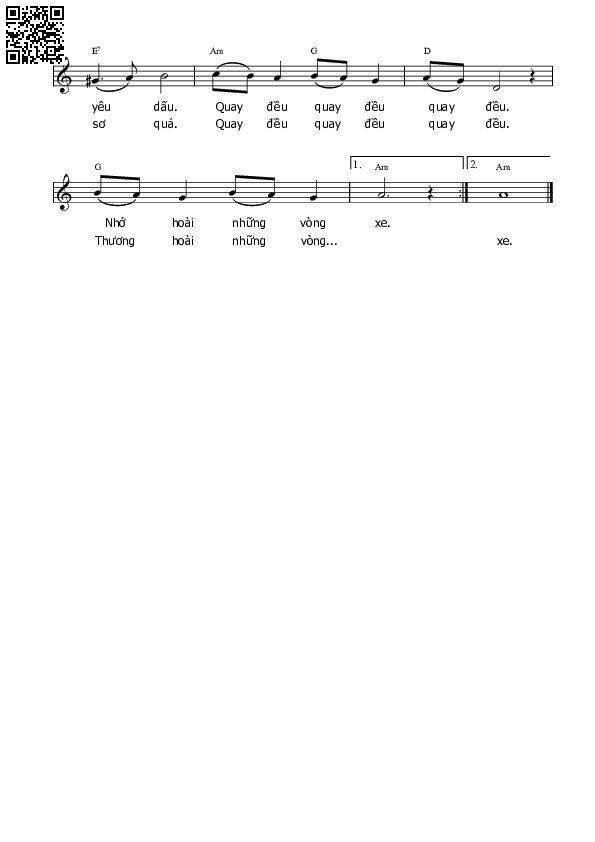 Page 2 of Sheet music PDF Xe đạp ơi - Ngọc Lễ
