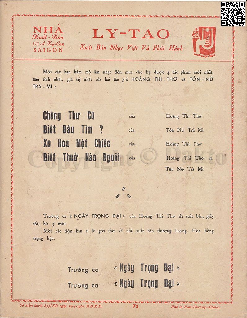 Page 4 of Sheet music PDF Xe hoa một chiếc - Hoàng Thi Thơ
