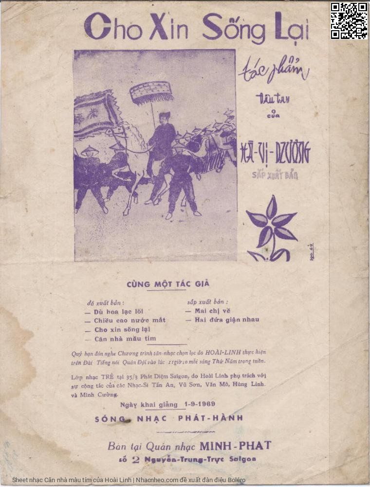 Page 4 of Sheet music PDF Căn nhà màu tím - Hoài Linh