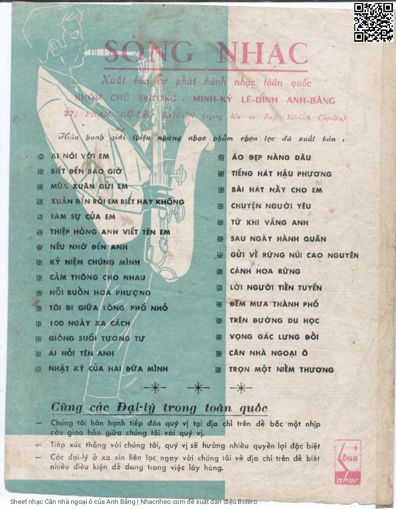 Page 4 of Sheet music PDF Căn nhà ngoại ô - Anh Bằng