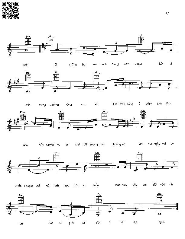 Page 2 of Sheet music PDF Cần thiết - Ngô Thụy Miên