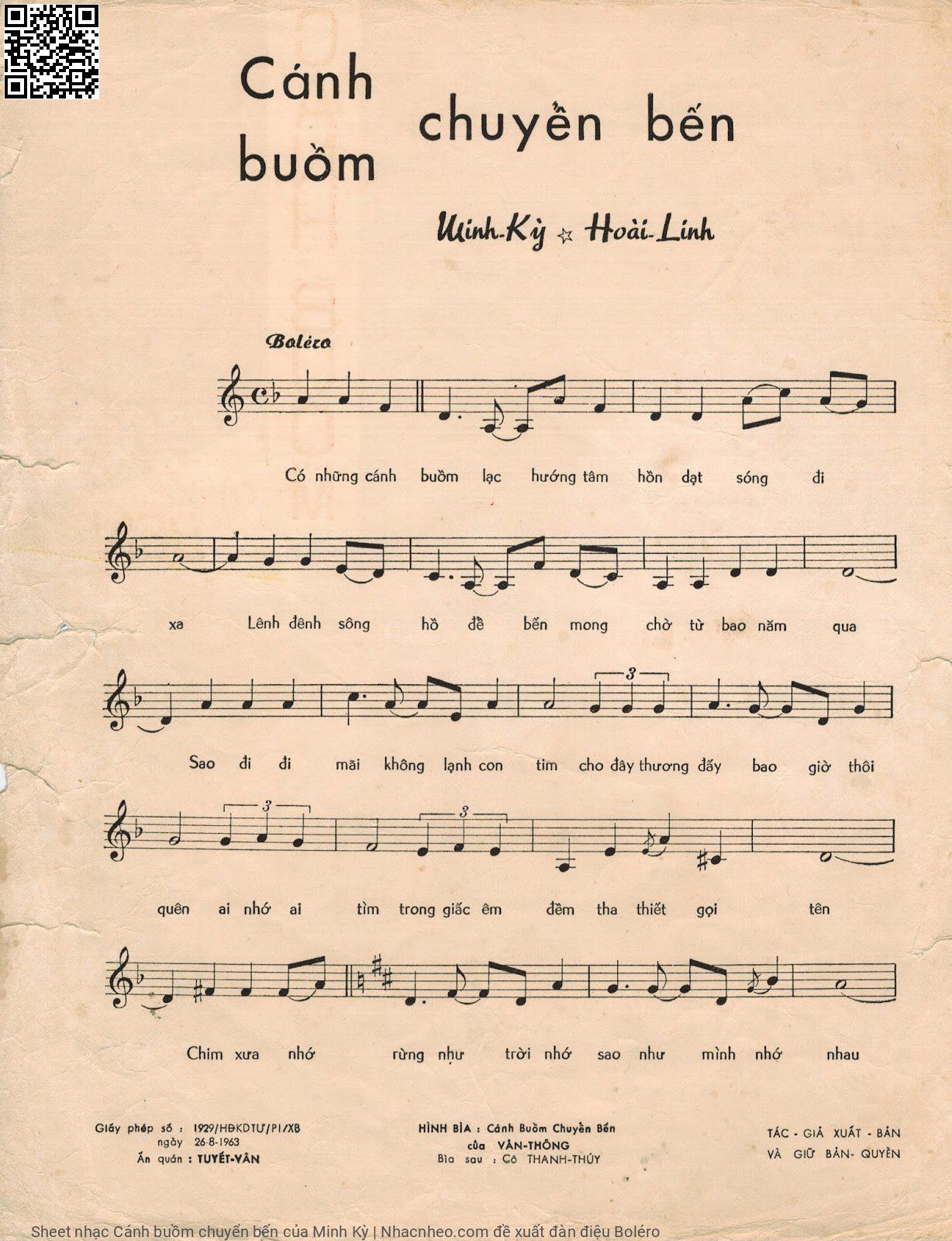 Page 2 of Sheet music PDF Cánh buồm chuyển bến - Minh Kỳ