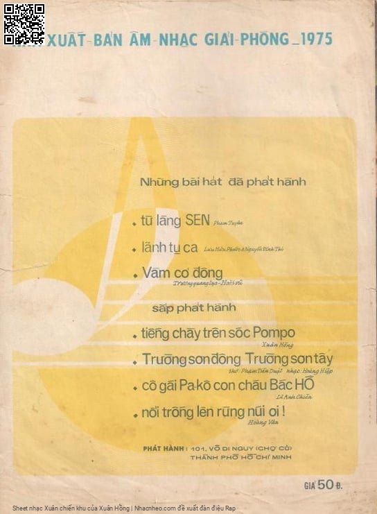 Page 7 of Sheet music PDF Xuân chiến khu - Xuân Hồng