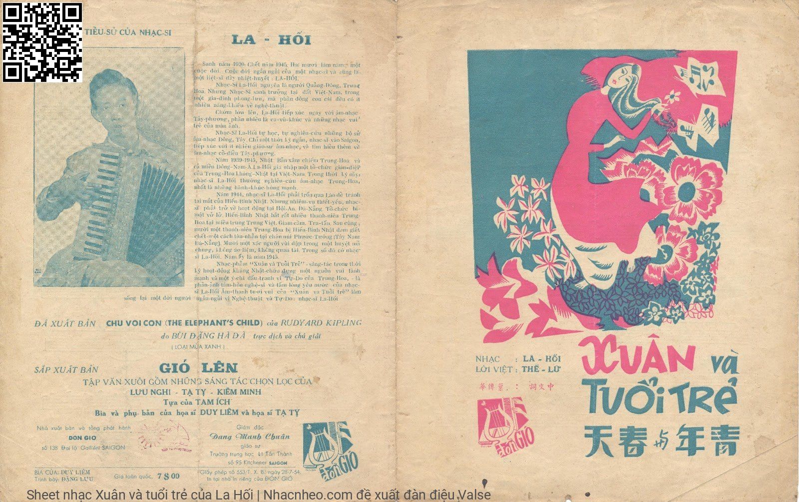 Sheet PDF of Xuân và tuổi trẻ