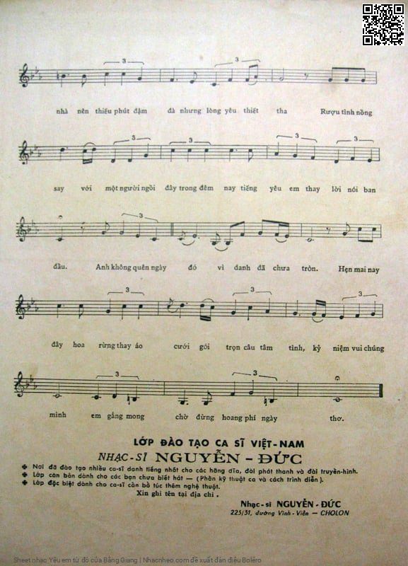 Page 3 of Sheet music PDF Yêu em từ đó - Bằng Giang