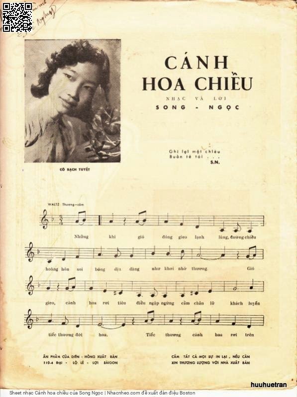 Page 2 of Sheet music PDF Cánh hoa chiều - Song Ngọc