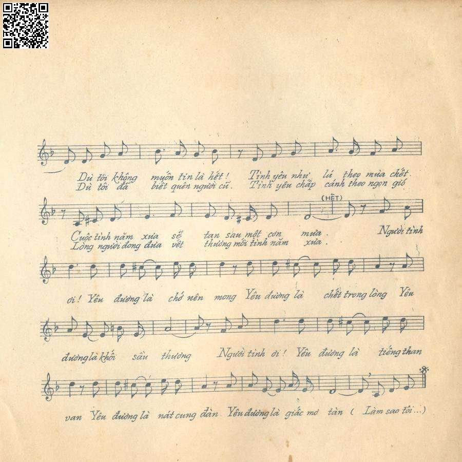 Page 4 of Sheet music PDF Yêu là chết ở trong lòng - Thanh Hằng