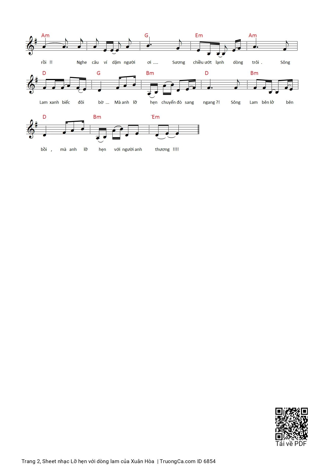 Mây chiều bảng lảng soi bóng nước Một chiếc thuyền nan vội vã trở về, Trang 2