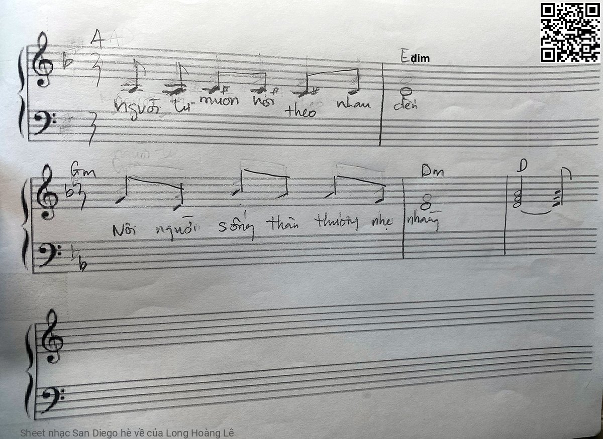 Page 3 of Sheet music PDF San Diego hè về - Long Hoàng Lê