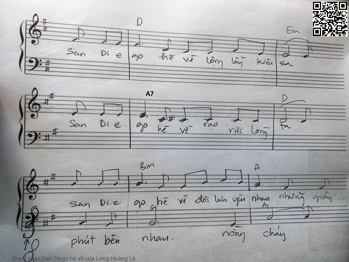 Page 4 of Sheet music PDF San Diego hè về - Long Hoàng Lê
