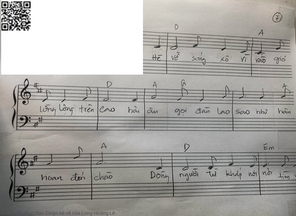 Page 7 of Sheet music PDF San Diego hè về - Long Hoàng Lê