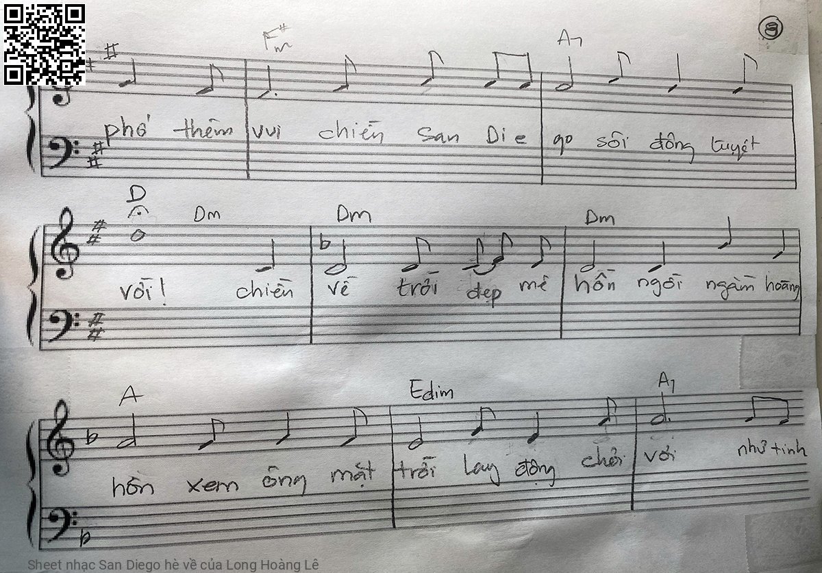 Page 8 of Sheet music PDF San Diego hè về - Long Hoàng Lê