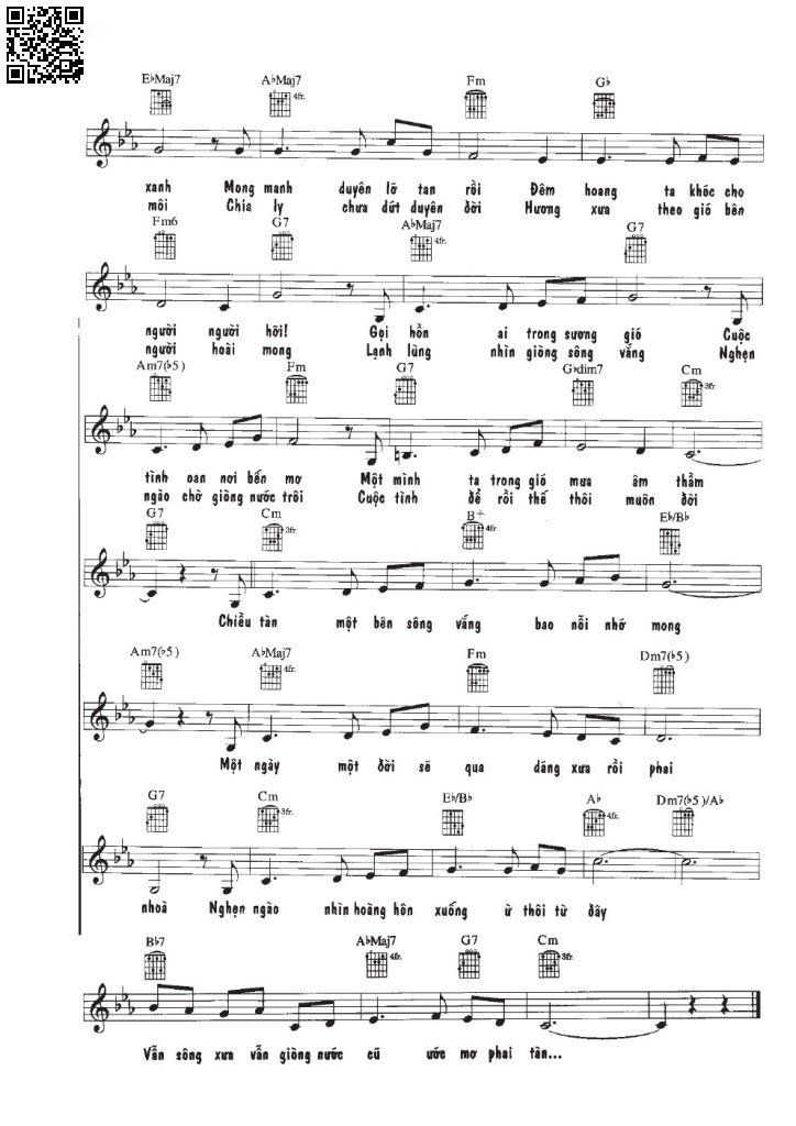Page 2 of Sheet music PDF Cánh hoa xưa - Đăng Khánh