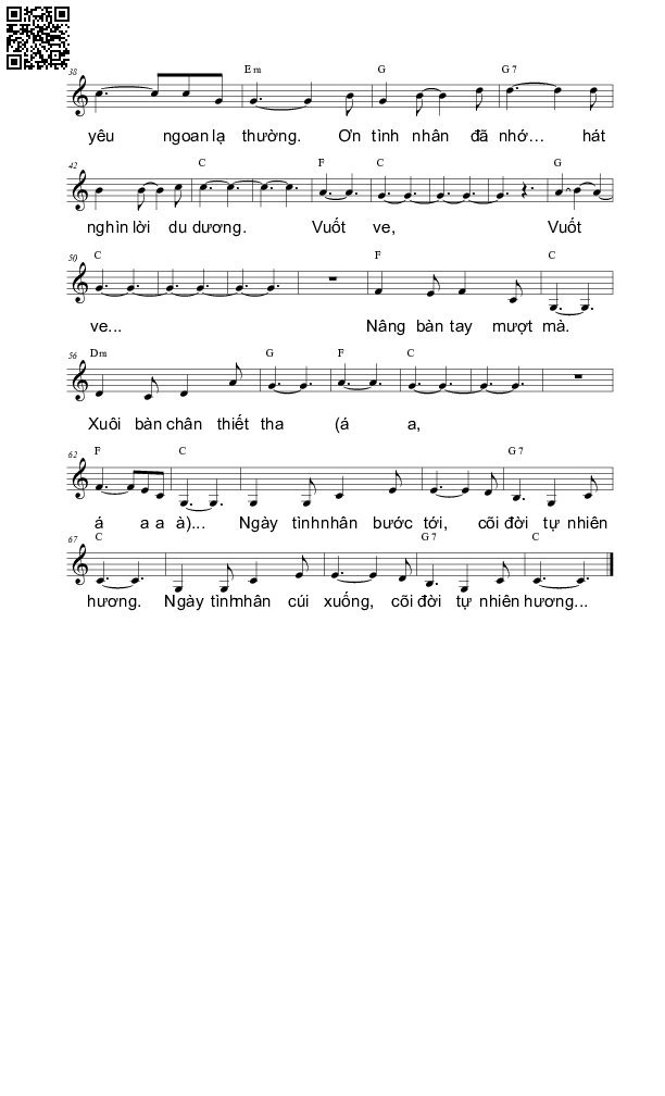 Page 2 of Sheet music PDF Tự nhiên hương - Vi Nguyễn