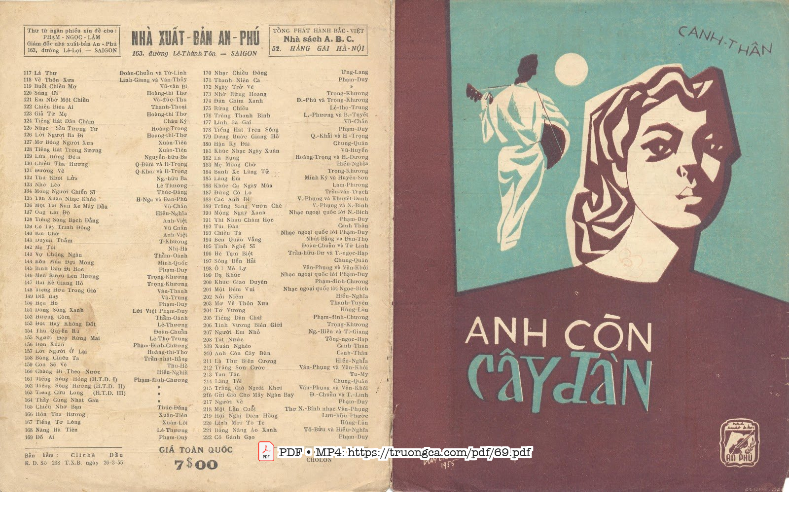 Page 1 of Sheet music PDF Anh còn cây đàn - Canh Thân