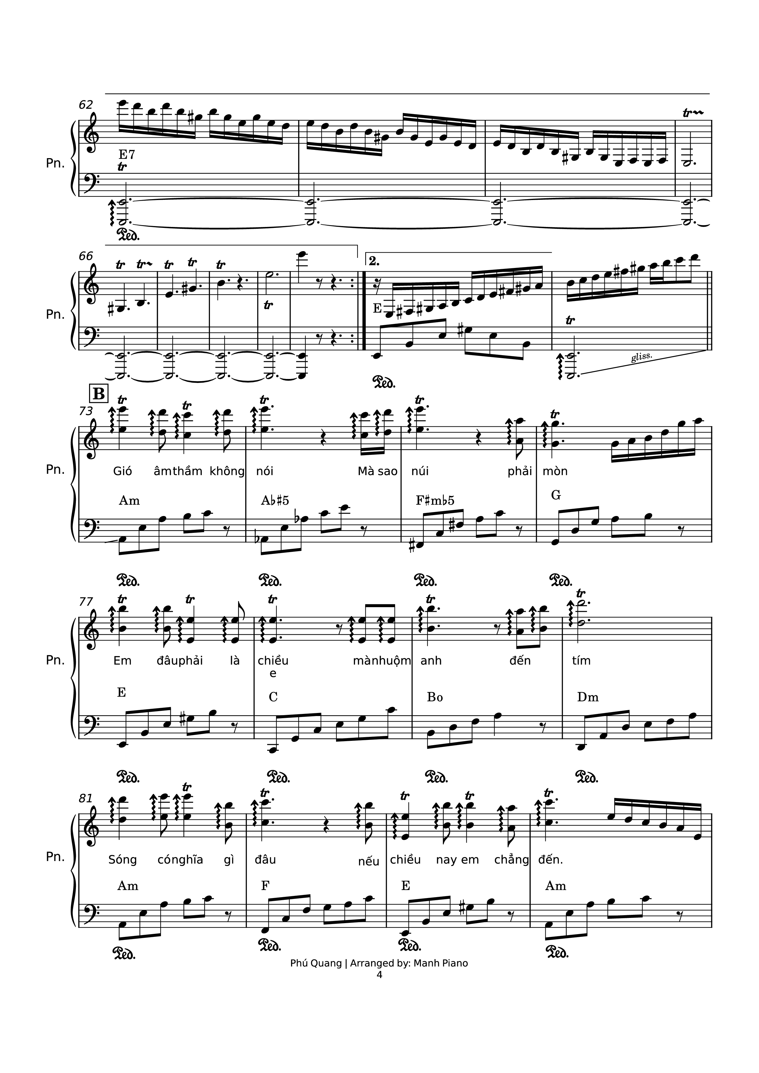 Page 4 of Sheet music PDF Biển, Nỗi Nhớ Và Em Piano cover - Hữu Thỉnh