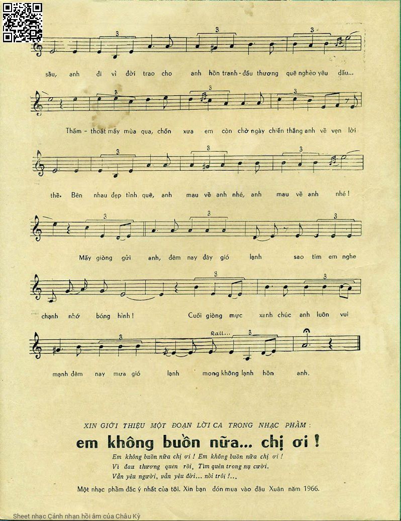 Page 3 of Sheet music PDF Cánh nhạn hồi âm - Châu Kỳ