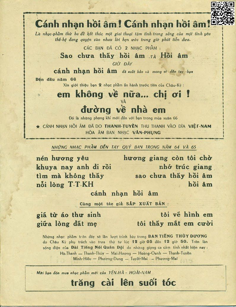 Page 4 of Sheet music PDF Cánh nhạn hồi âm - Châu Kỳ