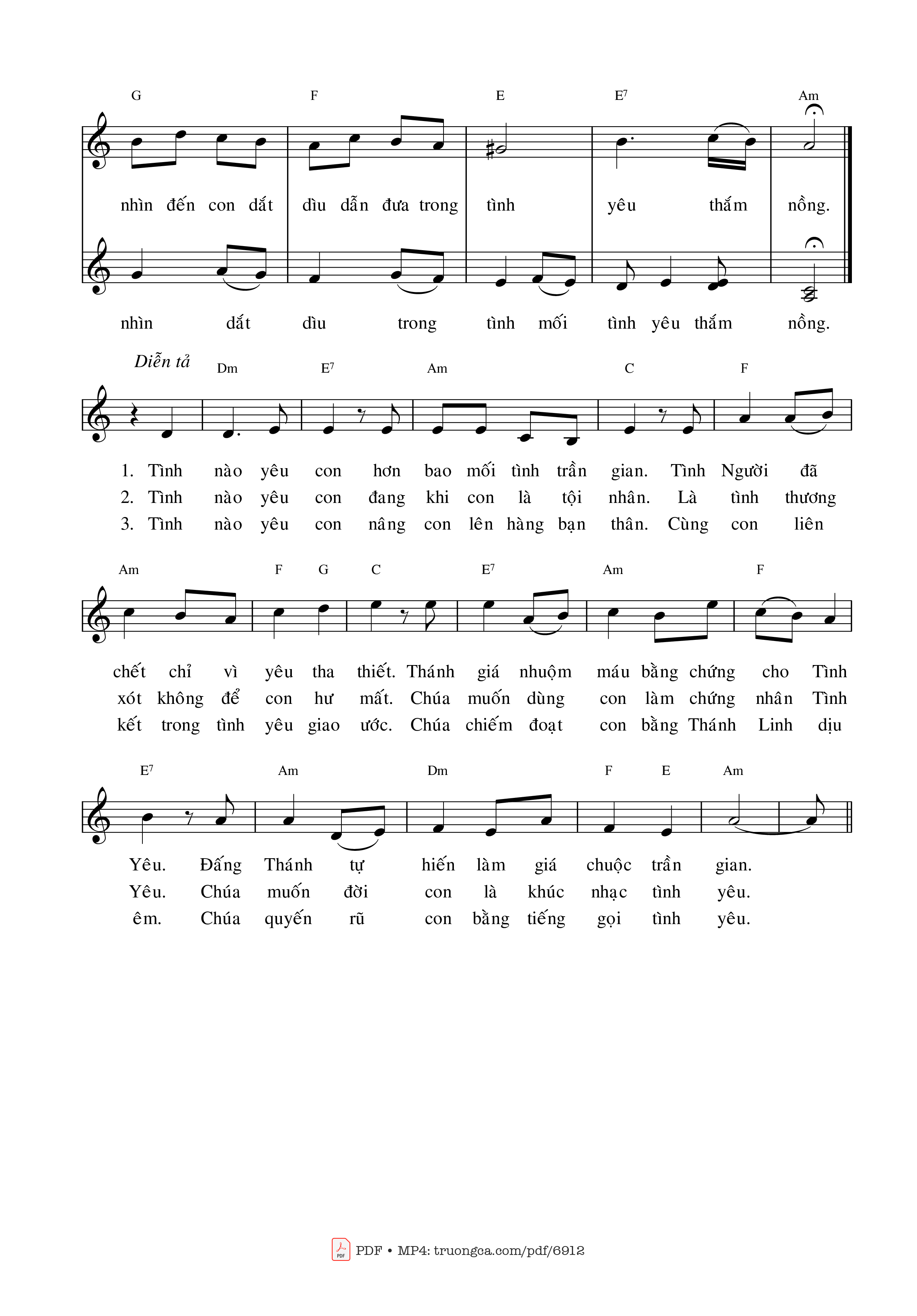 Page 2 of Sheet music PDF Có Một Tình Yêu - Lm. Ân Đức