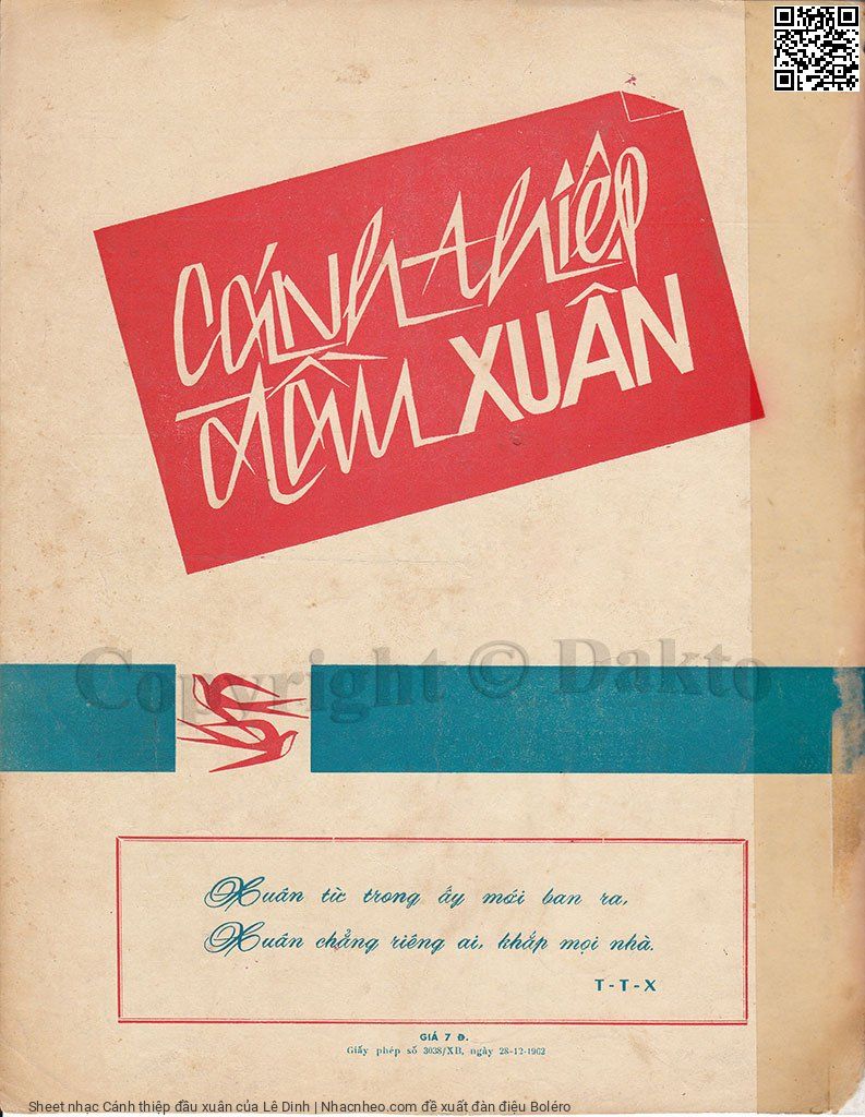Page 4 of Sheet music PDF Cánh thiệp đầu xuân - Lê Dinh