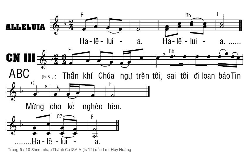 Page 5 of Sheet music PDF Thánh Ca ISAIA (Is 12) - Lm. Huy Hoàng