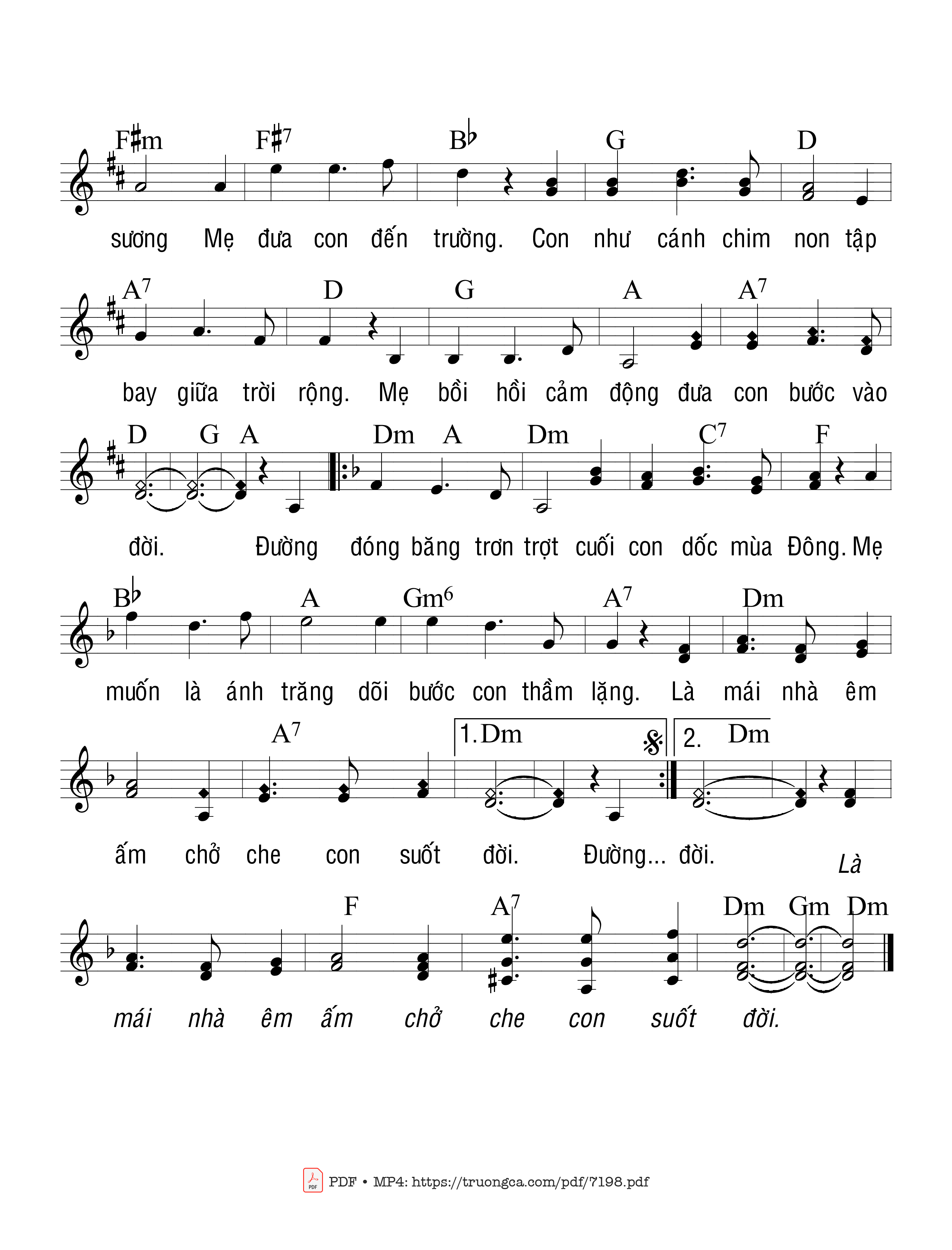 Page 2 of Sheet music PDF Trên Con Dốc Mùa đông - Trầm Hương