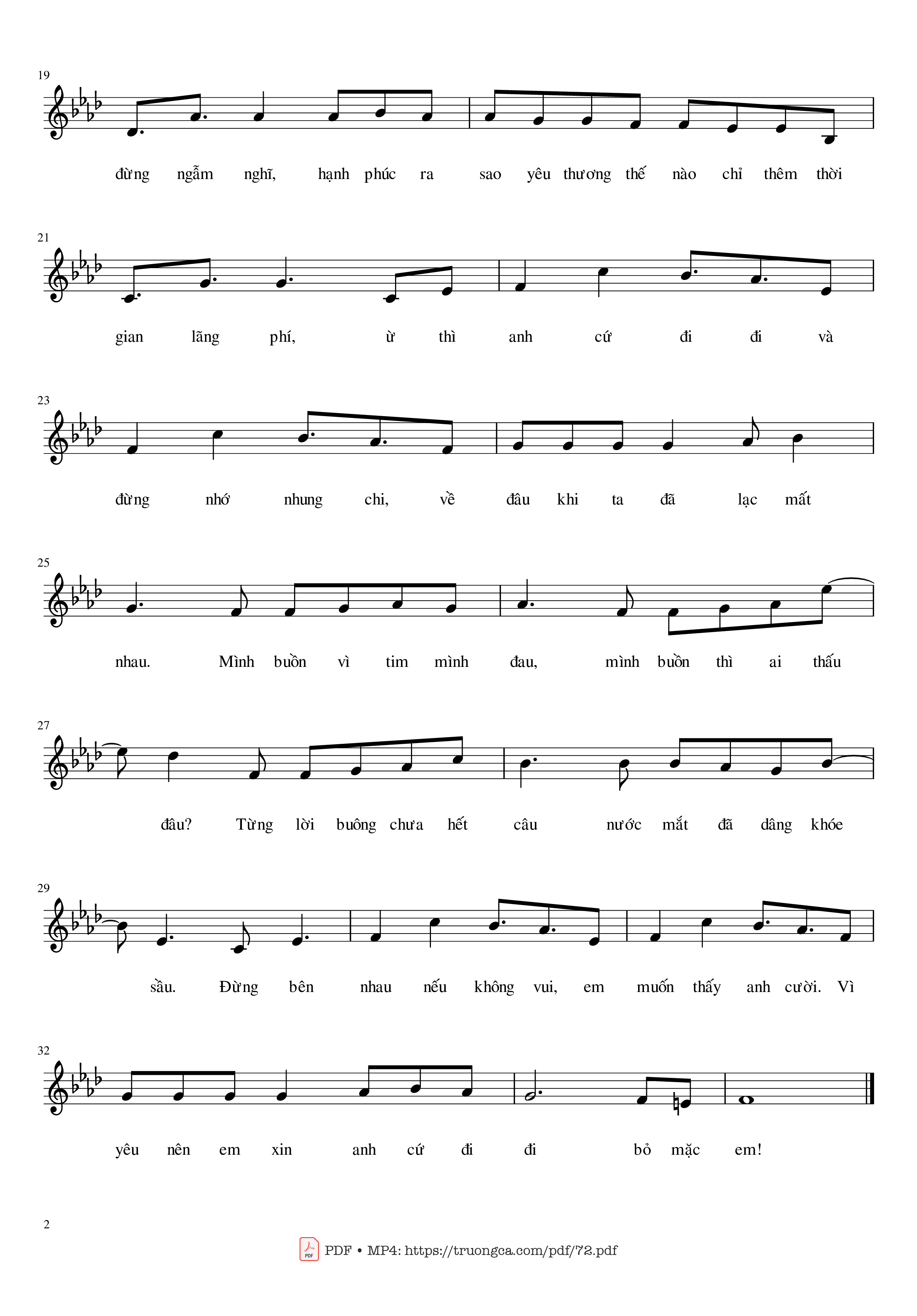 Page 2 of Sheet music PDF Anh cứ đi đi - Vương Anh Tú