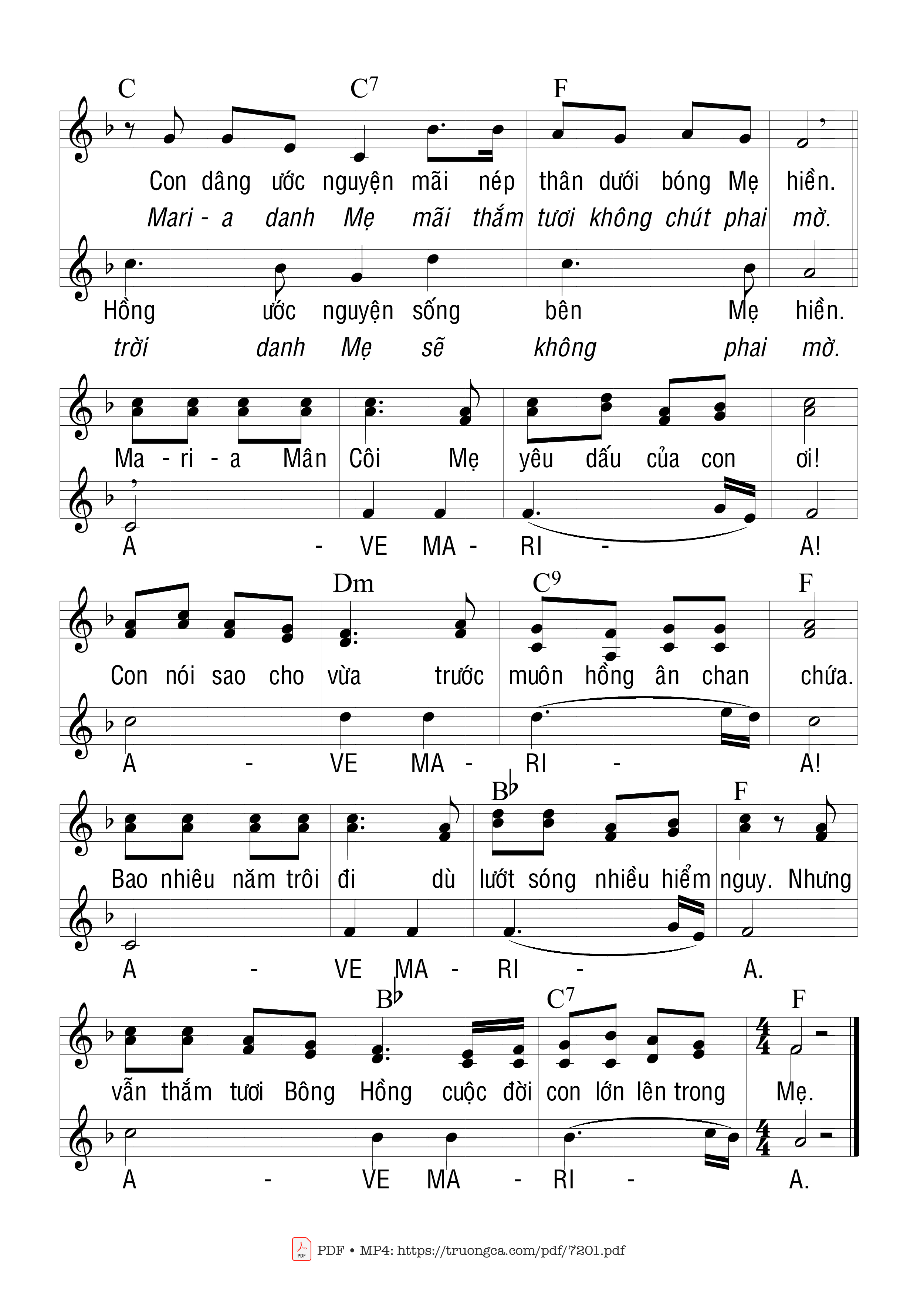 Như muôn đóa Hồng dâng về Thánh Mẫu Mân Côi, Trang 2