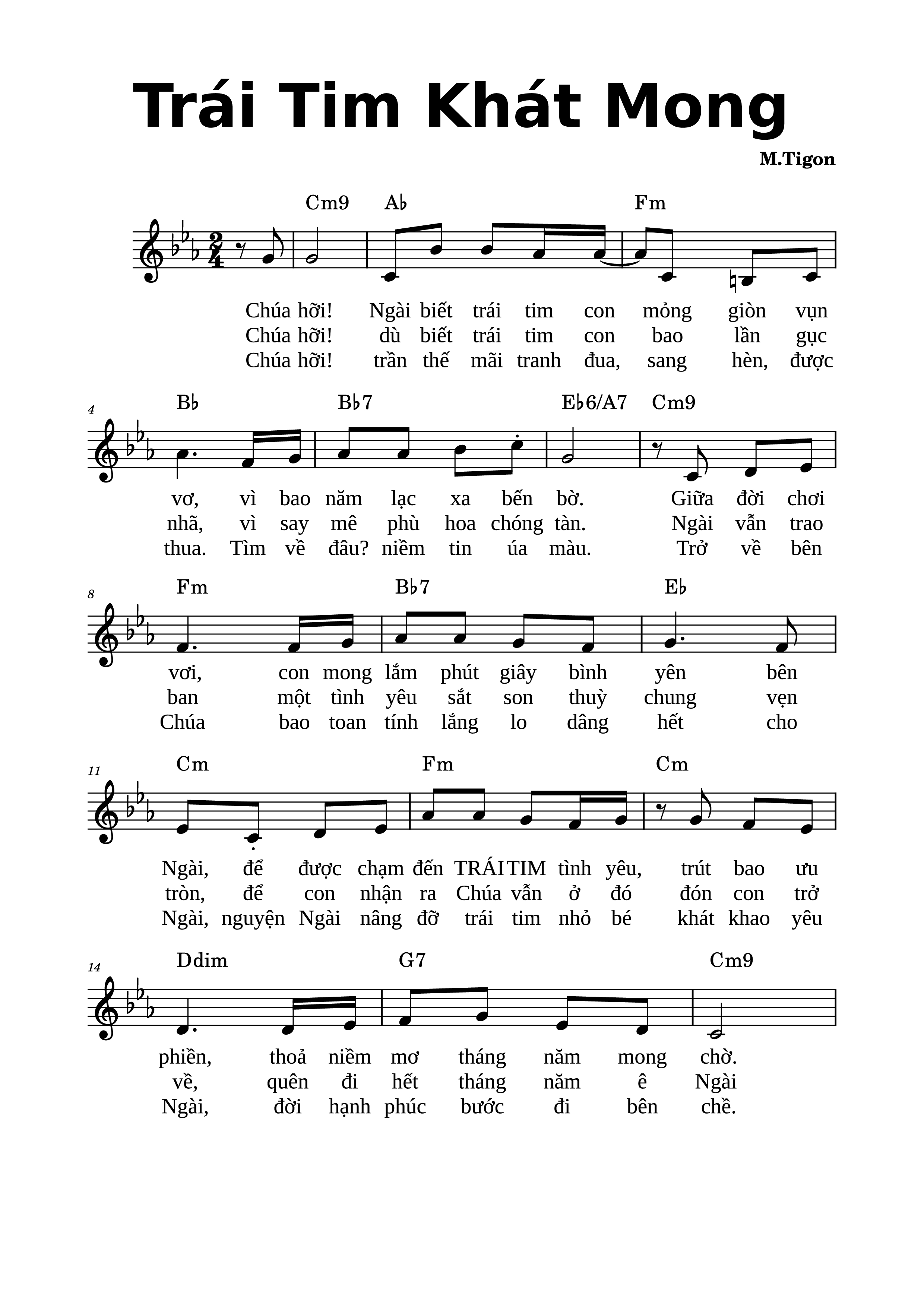 Chúa hỡi Ngài biết trái tim con mỏng giòn vụn vỡ, Trang 2