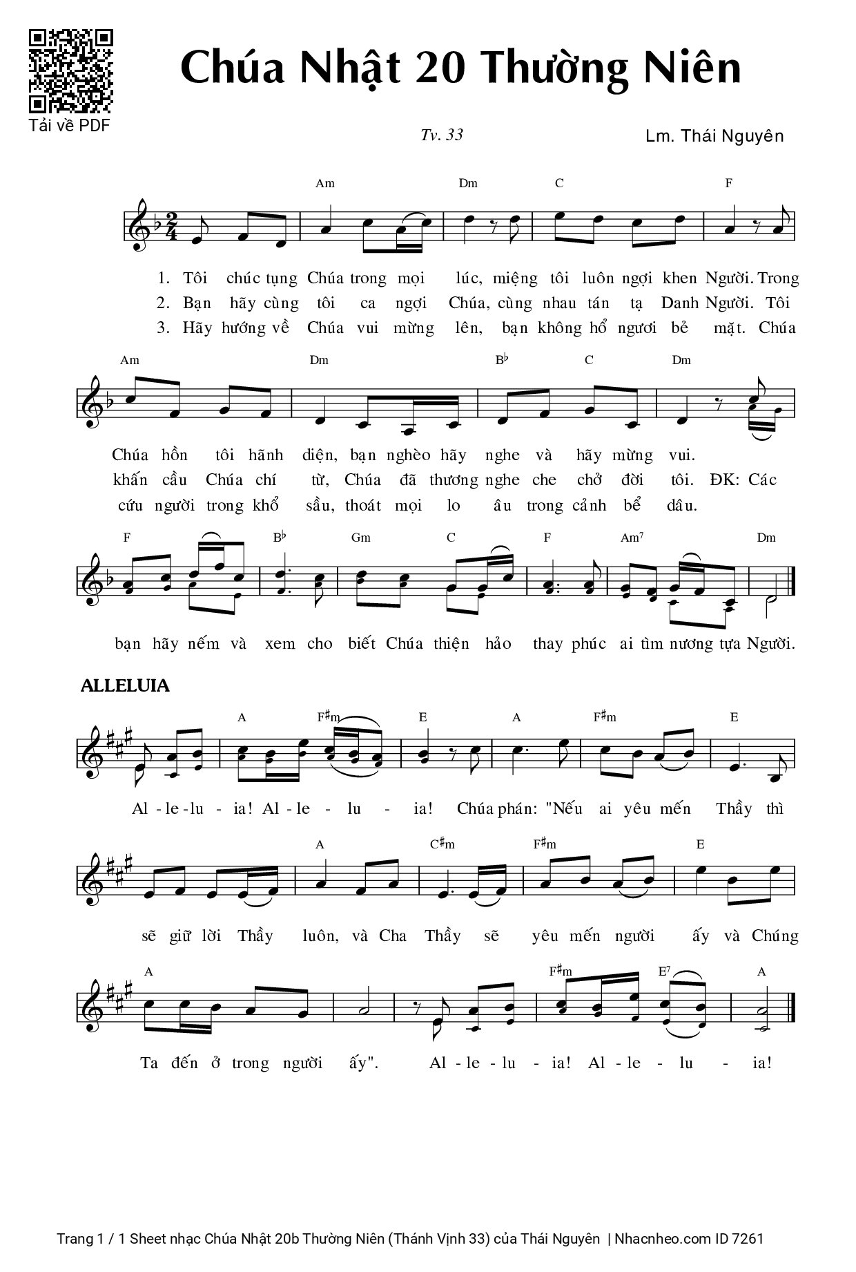 Thánh Vịnh Ca Imprimatur Gp Cần Thơ, Trang 1