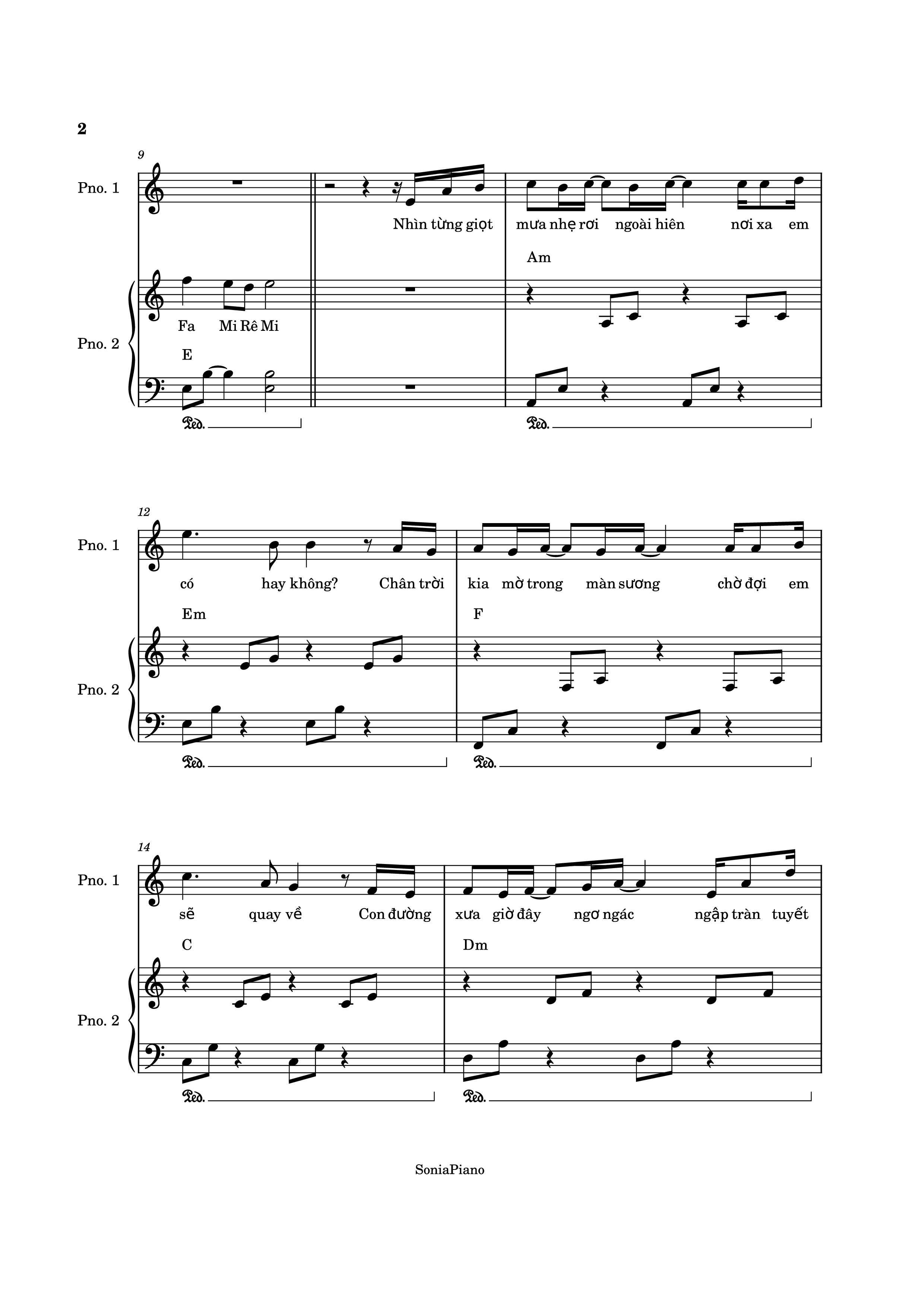 Dù là cơn mơ băng giá dù đợi chờ là nỗi xót xa, Trang 2