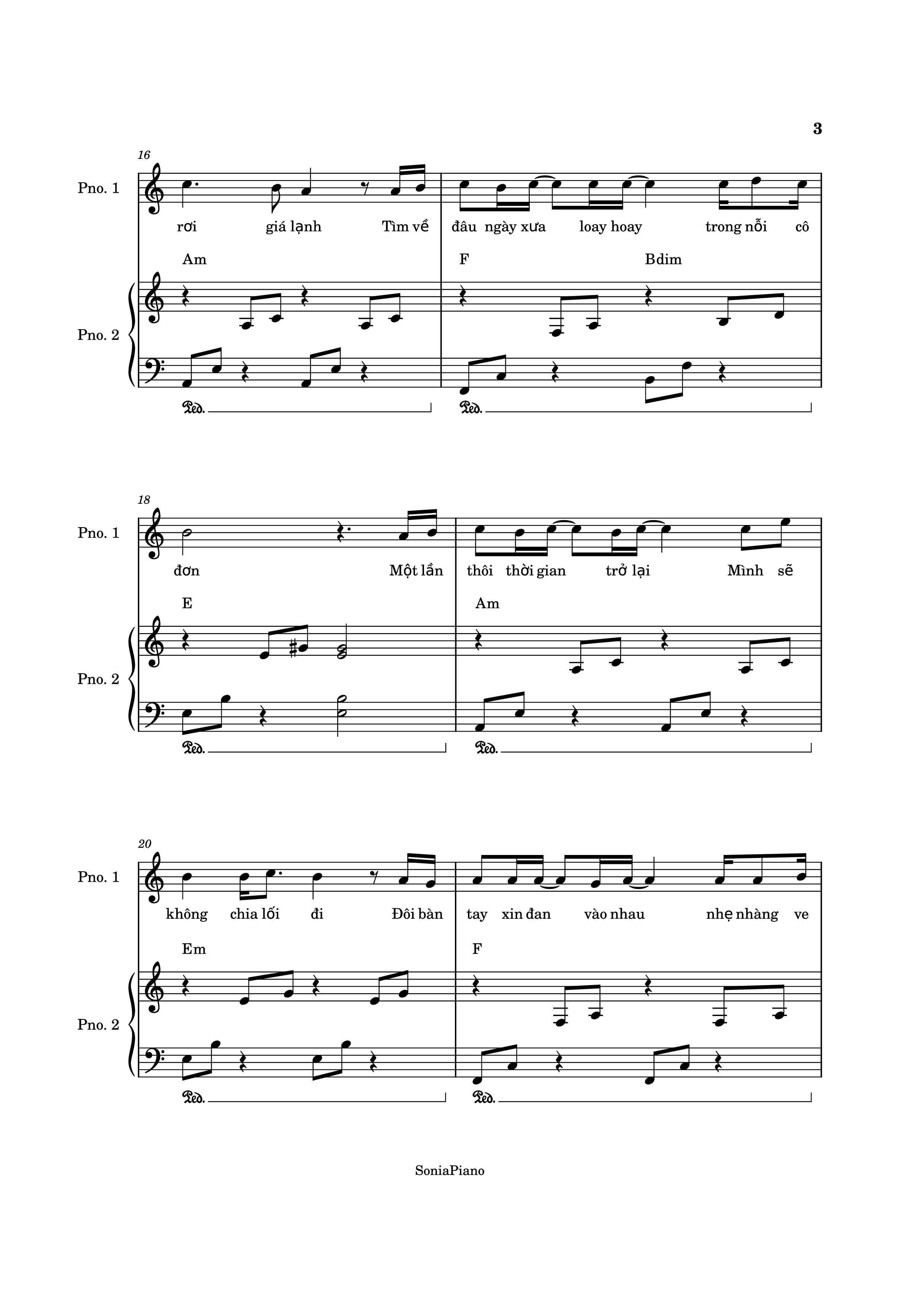 Dù là cơn mơ băng giá dù đợi chờ là nỗi xót xa, Trang 3