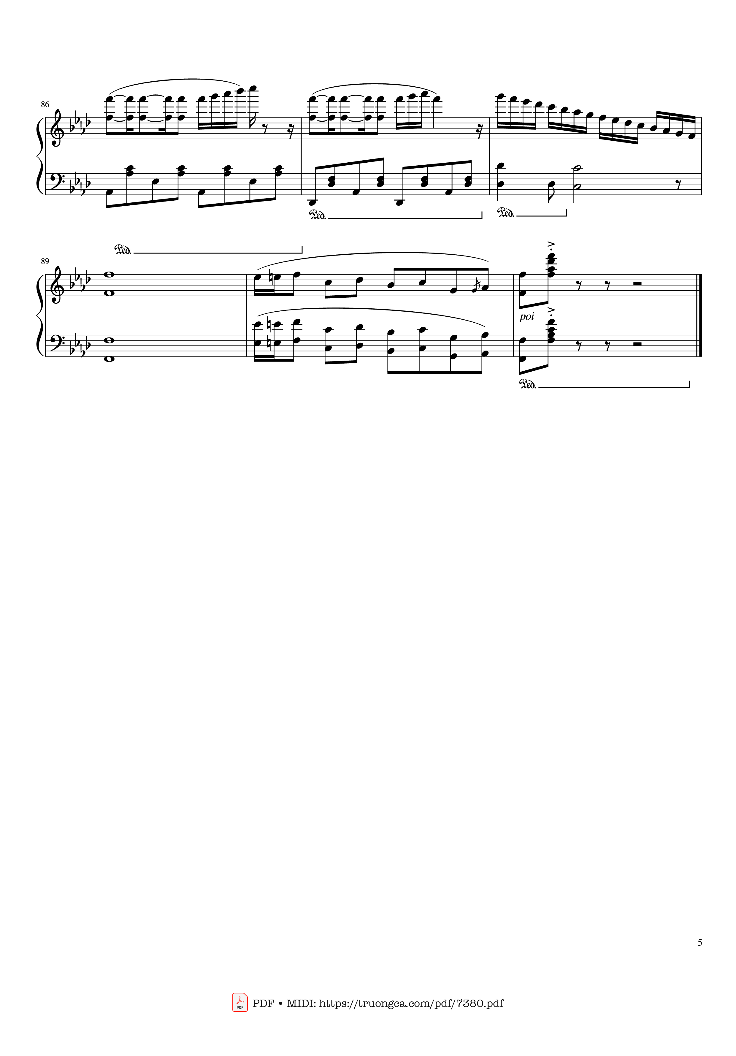 Page 5 of Sheet music PDF Detective Conan Main Theme Piano - Katsuo Ono Band