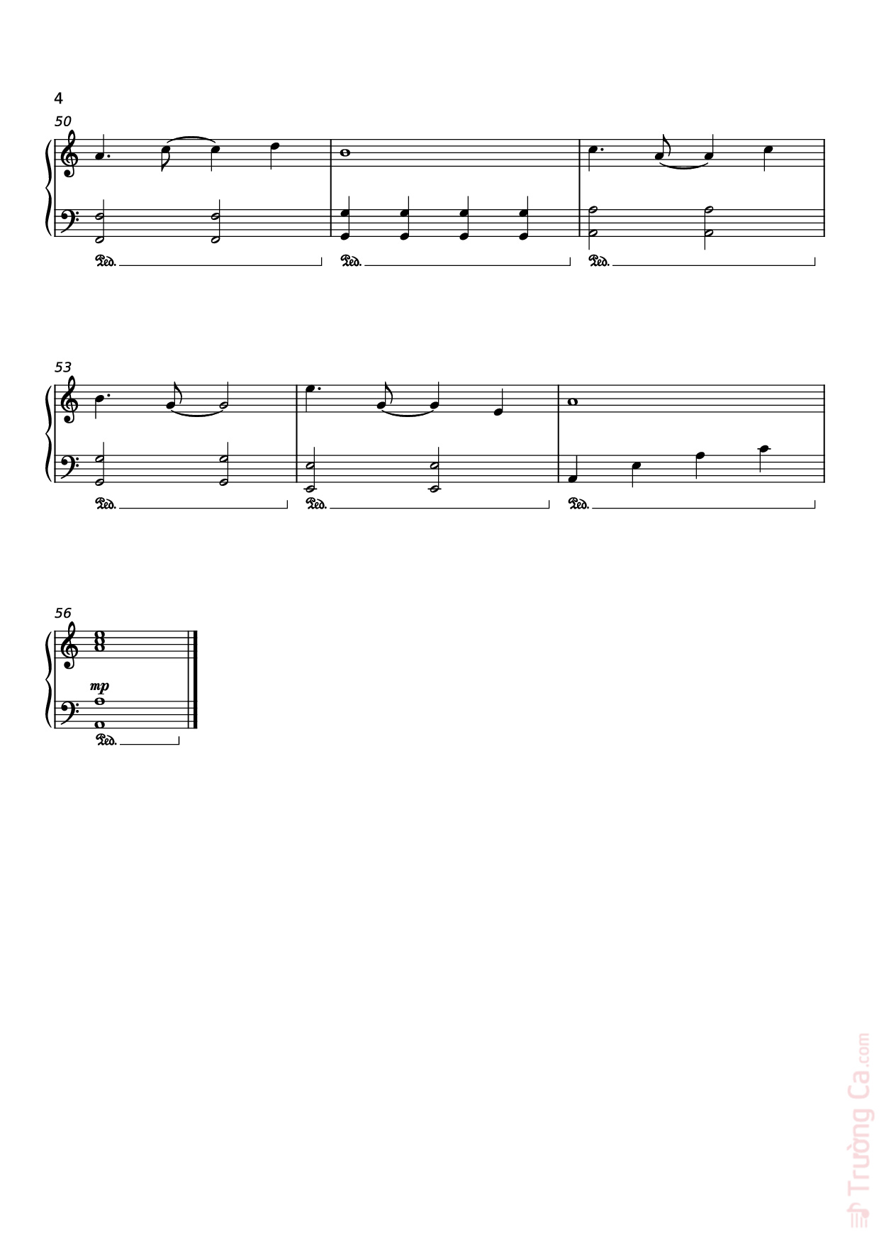 Page 4 of Sheet music PDF Hào Khí Việt Nam Piano Solo - Holy Thắng