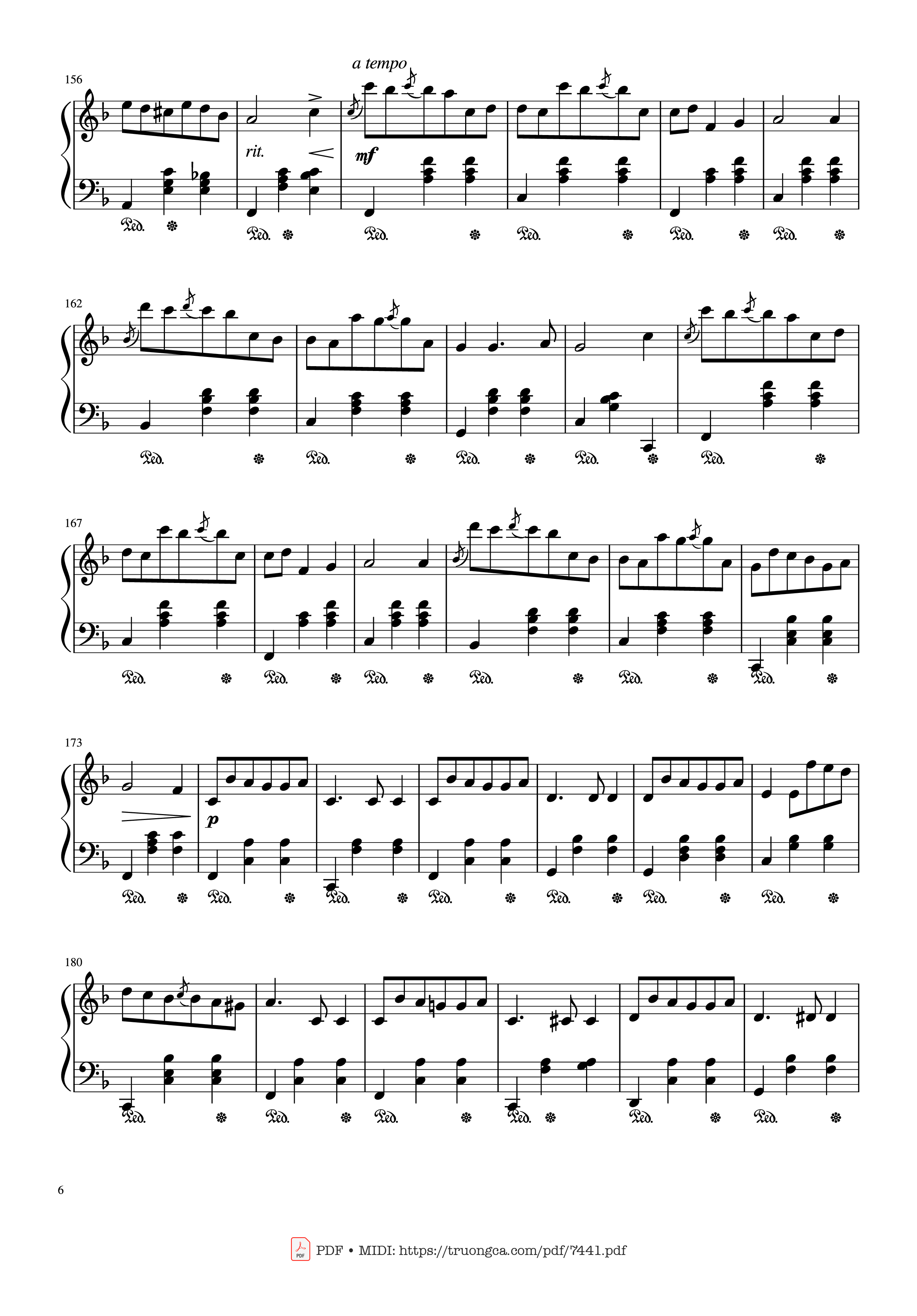 Page 6 of Sheet music PDF Jingle Bells Variations Piano - Nhạc Ngoại