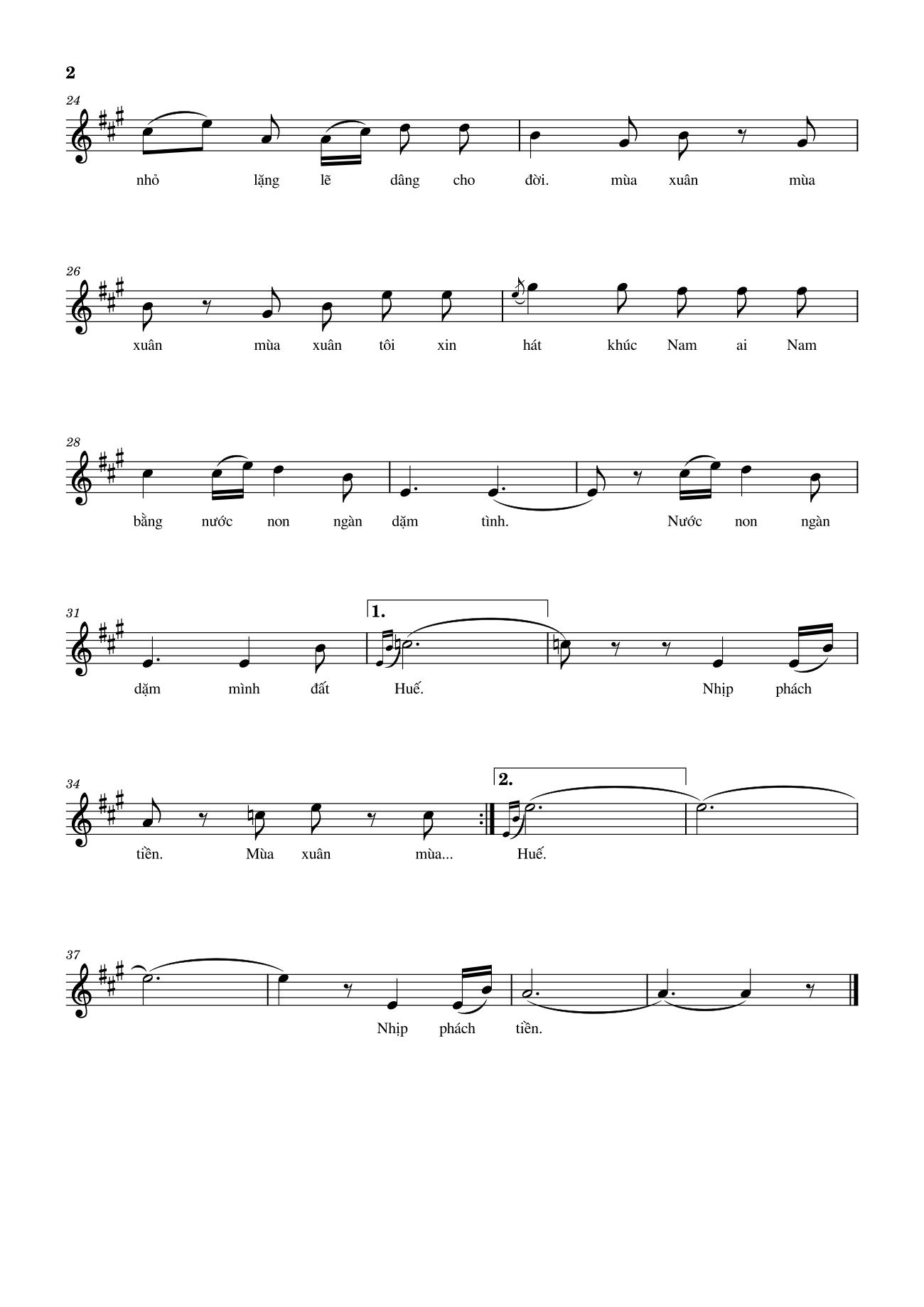 Page 4 of Sheet music PDF Một Mùa Xuân Nho Nhỏ - Trần Hoàn