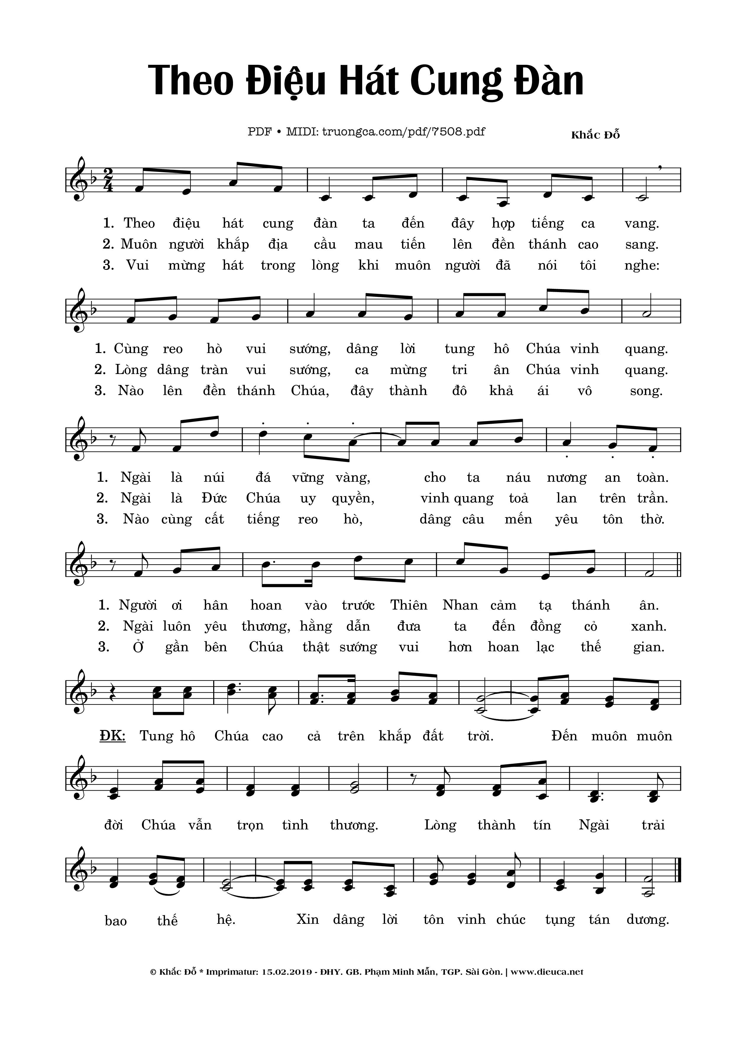 Theo điệu Hát Cung đàn