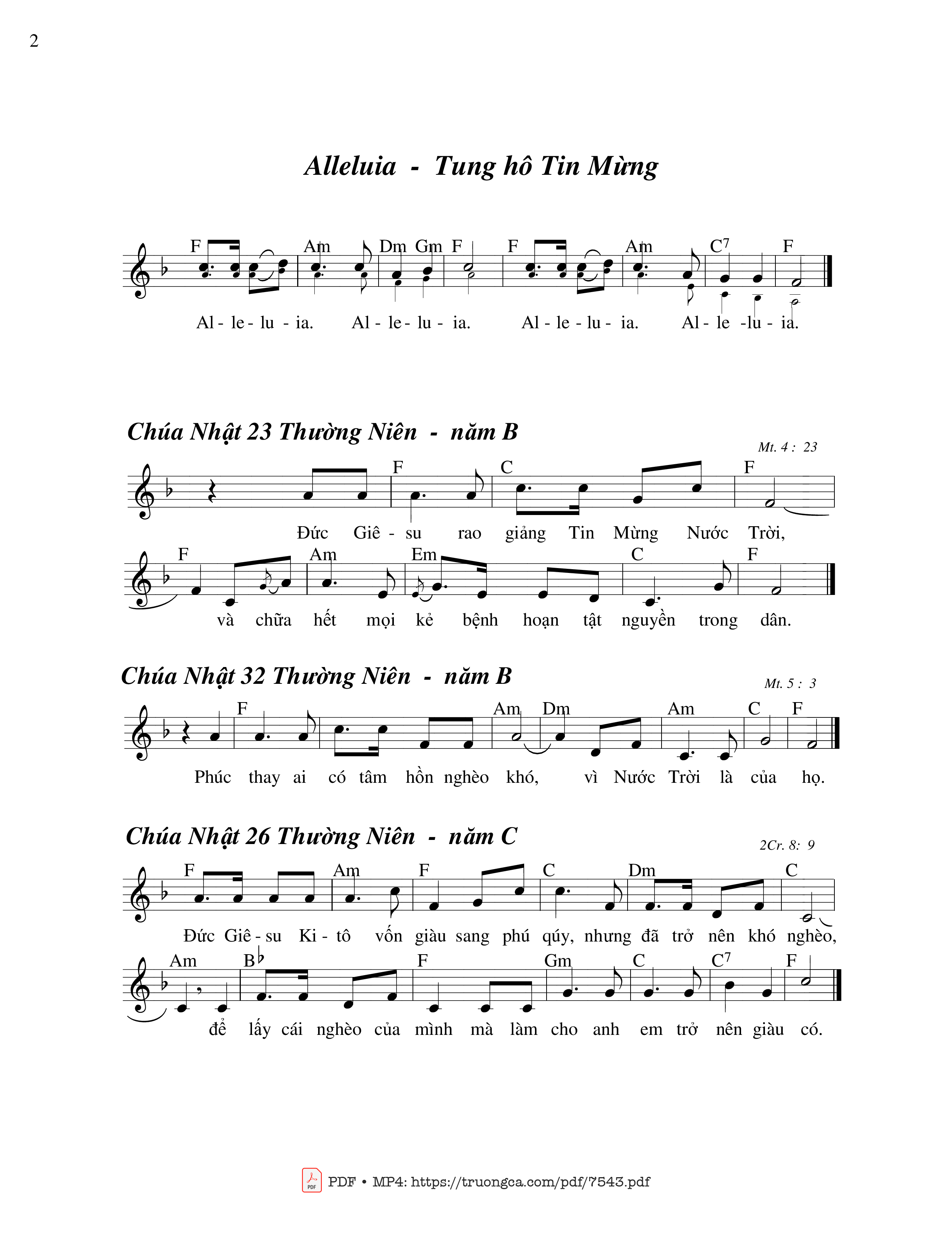 Ca tụng Chúa đi hồn tôi hỡi Ca tụng Chúa đi hồn tôi ơi, Trang 2