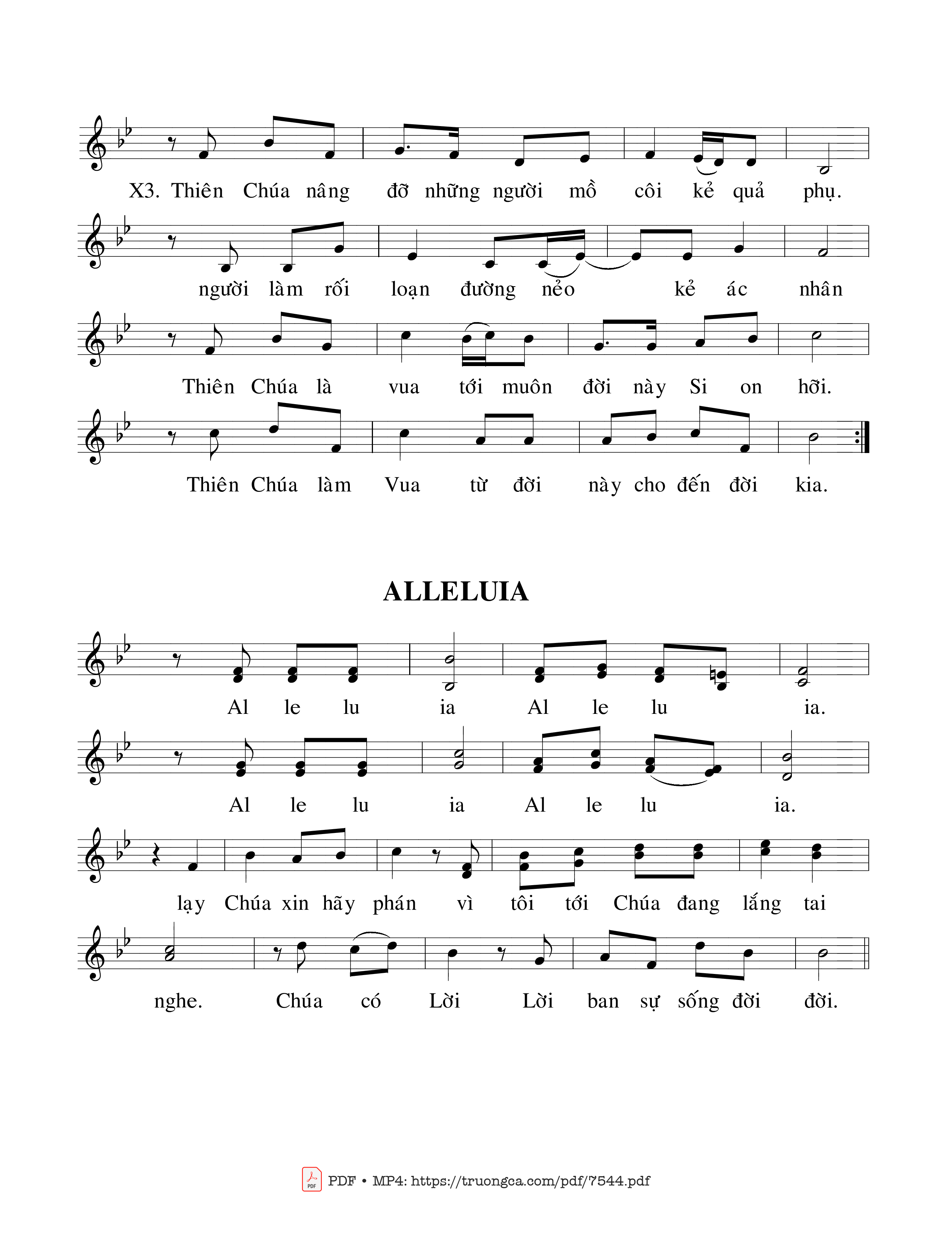 Page 2 of Sheet music PDF Chúa Nhật 23b Thường Niên (Thánh Vịnh 145) - Cao Huy Hoàng