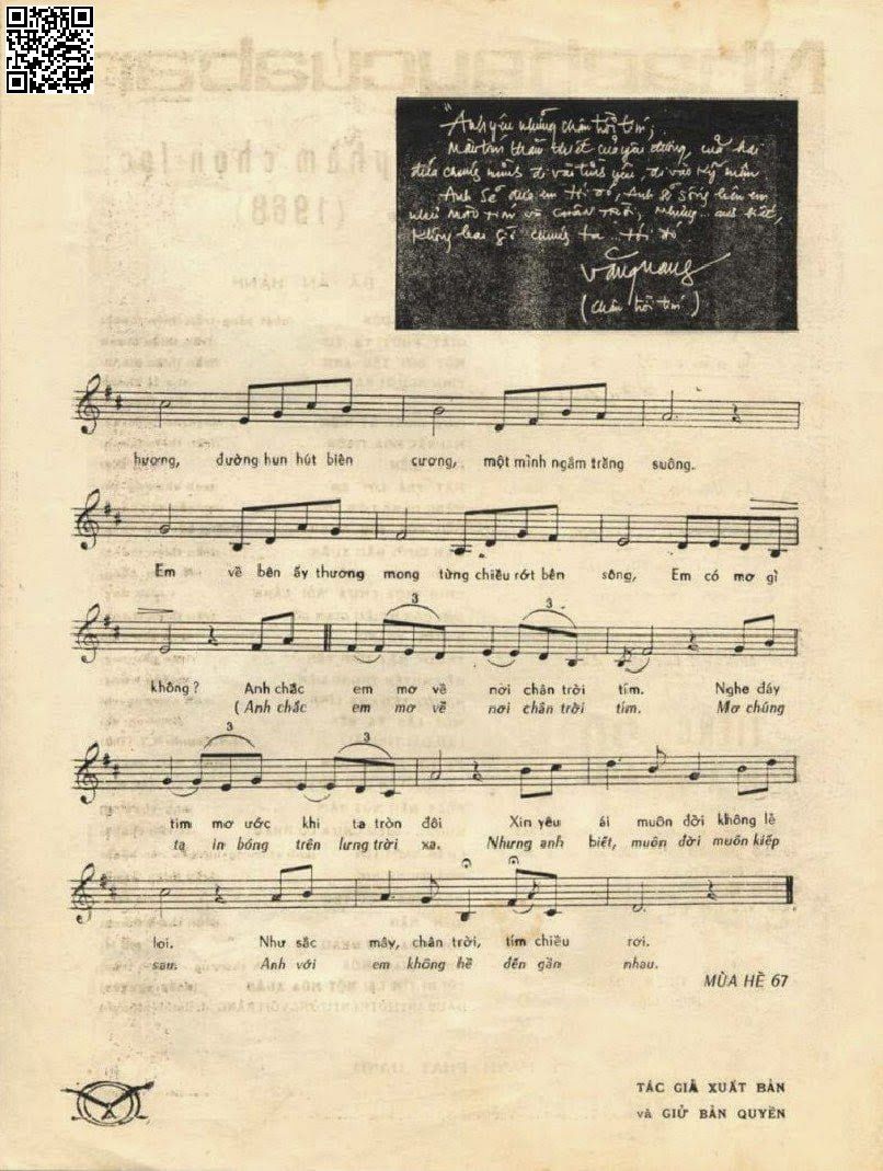 Page 3 of Sheet music PDF Chân trời tím - Trần Thiện Thanh