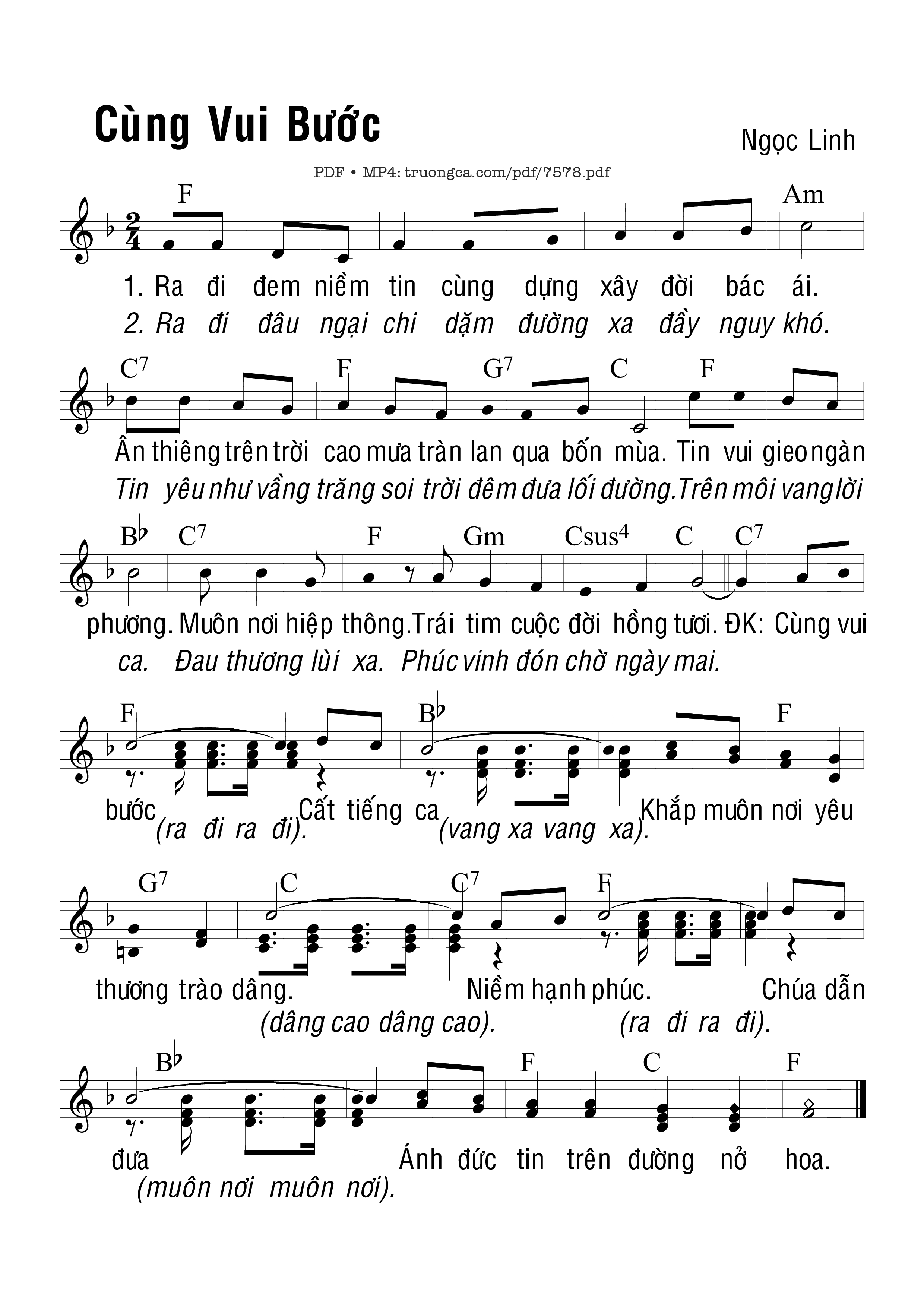 Cùng Vui Bước - Ngọc Linh