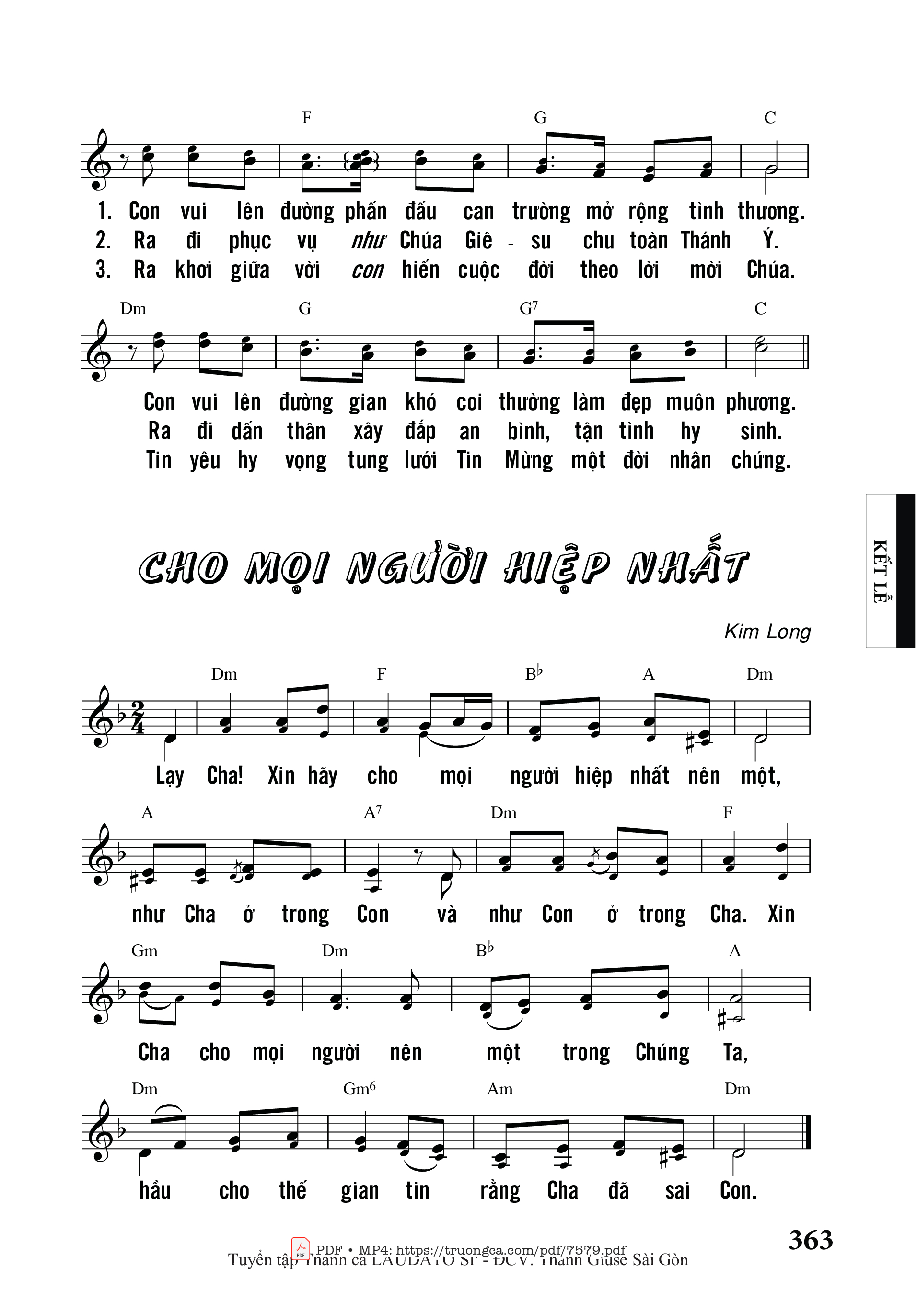 Page 2 of Sheet music PDF Cho Một Tình Yêu - Thái Nguyên