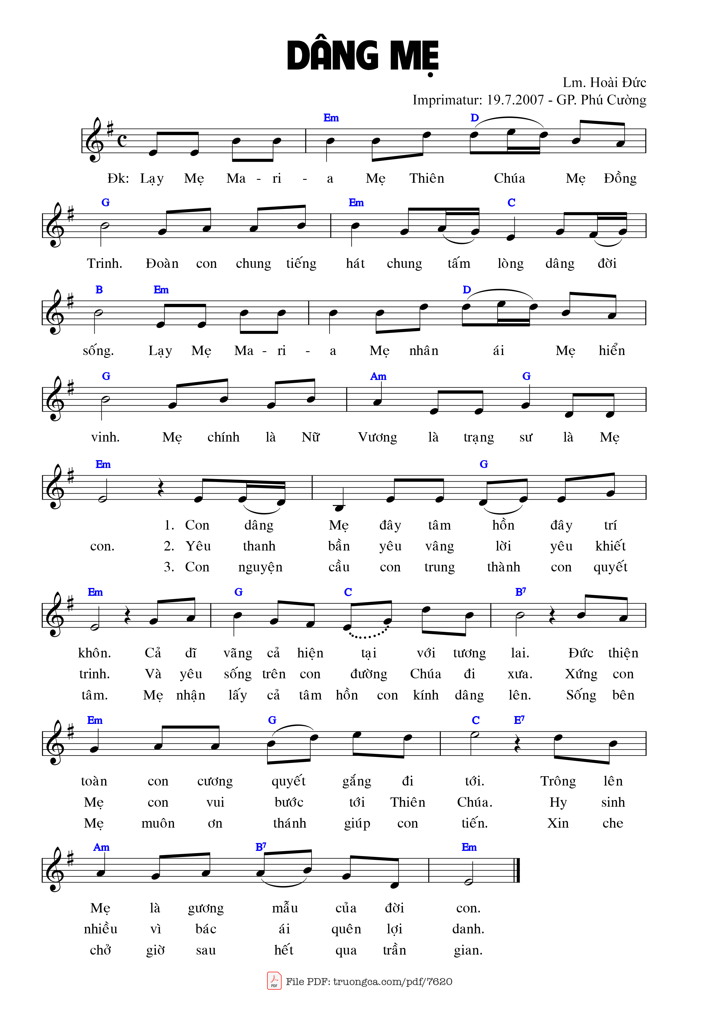 Dâng Mẹ - Hoài Đức