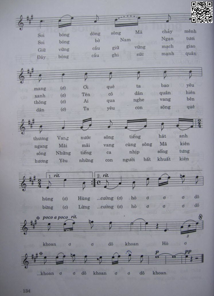 Page 3 of Sheet music PDF Chào sông Mã anh hùng - Xuân Giao